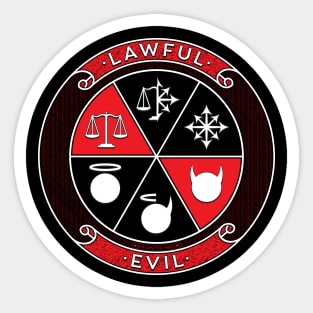 Lawful Evil Sticker